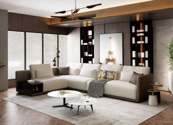 Designer Ledersofa Ecksofa Polster Eck Couch Sitz Eck Deko L Form Garnitur