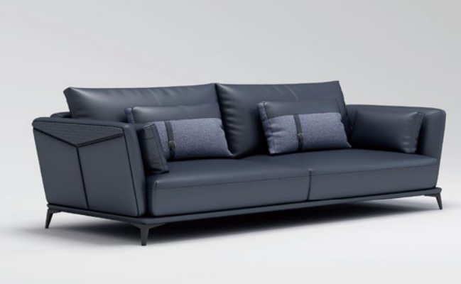 Italienische Polster Sitz Garnitur 3+2+1 Gruppe Leder Couch Modernes Sofa