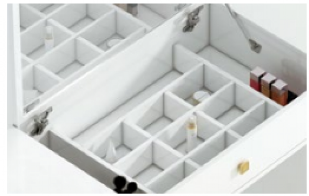 Schminktisch Spiegel Hocker Komplett Set Kommode Schlafzimmer Neu 3tlg.