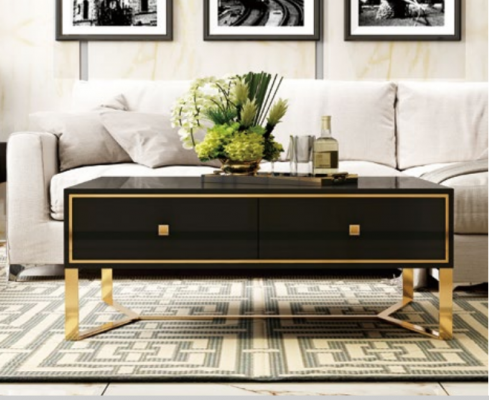 Italienische Designer Möbel 2tlg. Set Kommode + Couchtisch Hochglanzl