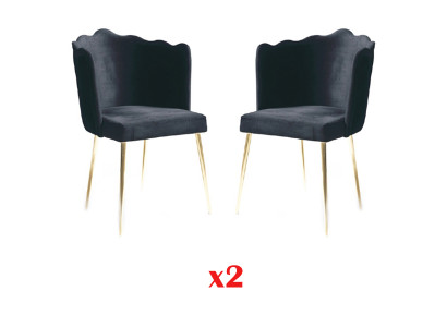 Esszimmer Garnitur Italienische Luxus Möbel Stuhl Set 2X Stühle Gruppe