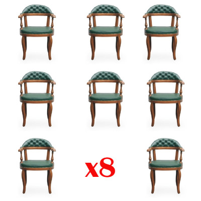Stühle Stuhl Holz Luxus Sitz Set 8 Sessel Esszimmerstuhl Esszimmer