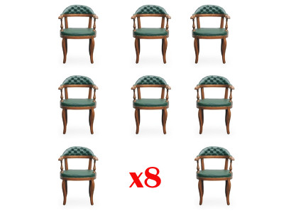 Stühle Stuhl Holz Luxus Sitz Set 8 Sessel Esszimmerstuhl Esszimmer