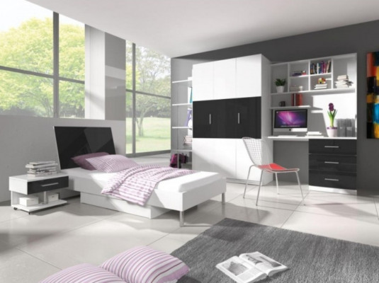 Schreibtisch Schwarz Tisch Büro Kinderzimmer Jugendzimmer Tische Neu Hochglanz