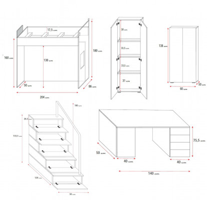 Doppelstockbett Etagenbett Bett Kinderbett Jugendbett Hochbett Rosa Kinderzimmer