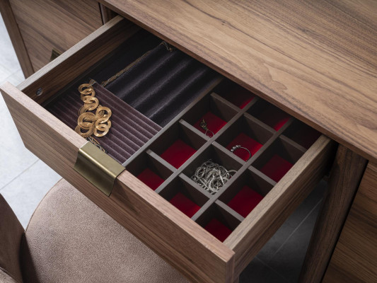 Schminktisch Set Konsole Spiegel material holz Schlafzimmer Möbel Design Hocker