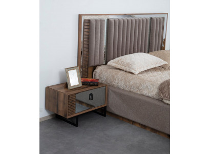 Nachttische Nachttisch Schlafzimmer Konsolen Beistell Holz Braun Luxus Möbel