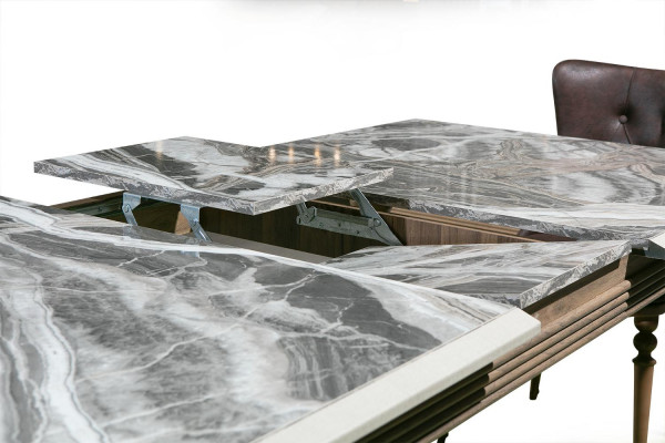 Esszimmer Set Bank Tisch Stühle Essgruppe Tischgarnitur Sideboard 6tlg.