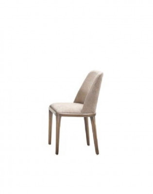 Luxus Design Polster Stuhl Stühle Sitz Esszimmer Holz Textil Sessel Echtholz