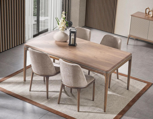 Komplett Set Esstisch 4 Stühle Esszimmer Set Ess Gruppe Holz Tisch Tische 5tlg