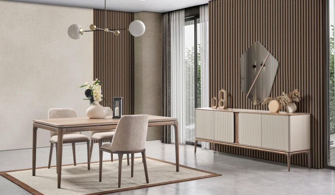 Komplett Set Esstisch 4 Stühle Esszimmer Set Ess Gruppe Holz Tisch Tische 5tlg