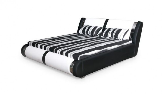 Lit Cuir Cadre Du en 140/160/180x200cm Capitonné Design Double Made IN Ue