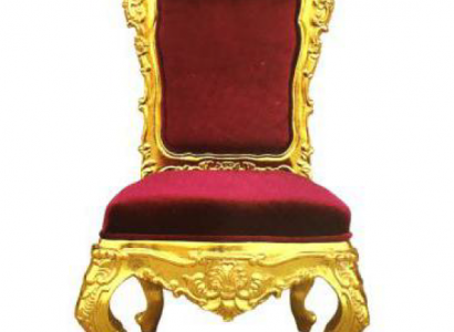 Stuhl Thron Sessel Set Esszimmer Designer Holz Antik Stil Rokoko Barock