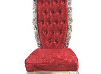 Roter Thron Sessel Königlicher Polster Sitz Antik Stil Stuhl Chesterfield Design