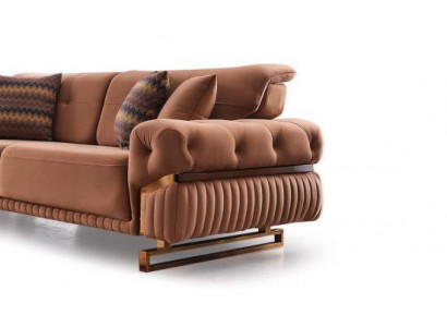 Luxus Dreisitzer Sofa Möbel Polster Stoff Couch Wohnzimmer Neu Möbel