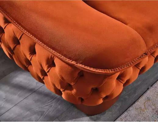 Sofagarnitur 3+3+1 Sitzer Sofas Set Chesterfield Wohnzimmer Komplett 3tlg