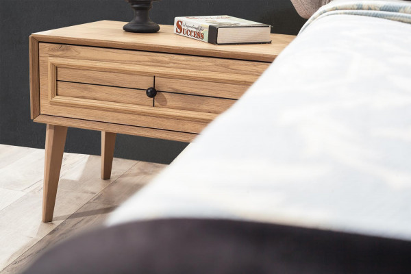 7tlg.Schlafzimmer set Bett + 2x Nachttischе+Kleiderschrank+Schminktisch+Spiegel
