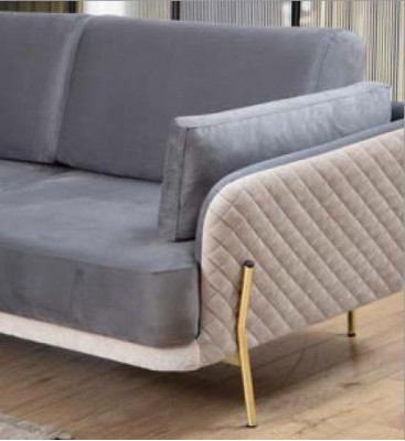 Luxus Garnitur Sofagarnitur 3+3+1 Sitzer Sofas Sessel Stoff 3tlg. Sets