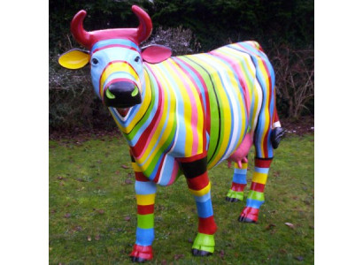 Designer Abstrakte Moderne Figur Statuen Kuh Kunststoff Deko Garten Skulpturen