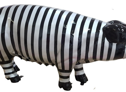 Abstrakte Figur Statue Gartenfiguren Dekoration Statuen Skulpturen Schwein Neu