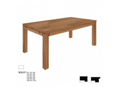 Tisch Holz Tische 200x100cm Holz Esstische Konferenz Massivholz Echte Eiche Neu