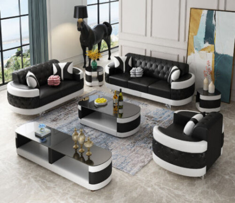 Modern Luxus Sofagarnitur 3+2+1 Sitzer Set Design Sofa Polster Couchen Couch Neu
