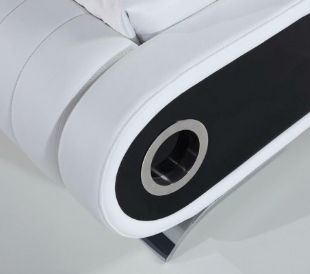 Designer Bett Ehebett Polsterbett Schlafzimmer Lederbett Neu Betten