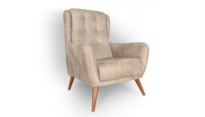 Chesterfield Sessel Club Sofa Einsitzer Couch Polster Möbel Beige Relax Neu