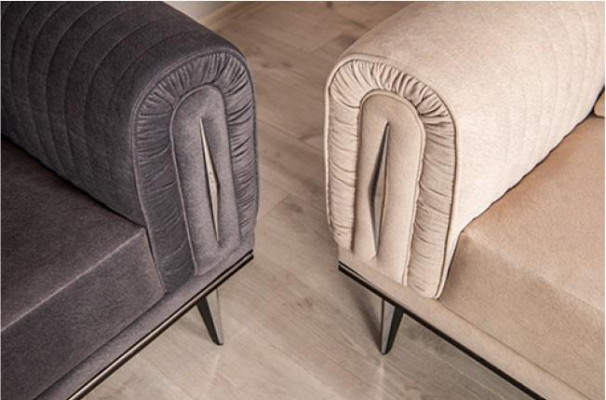 Dreisitzer Couch Polster Möbel Einrichtung 3 Sitz Platz Couchen Sofa Stoff