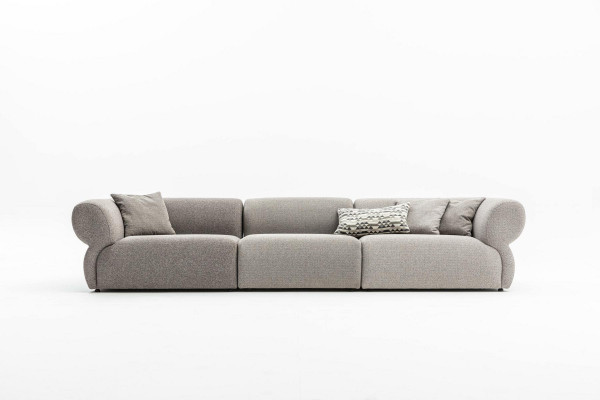 Großes 5-Sitzer Stoffsofa mit Premium-Textilbezug im modernen Stil