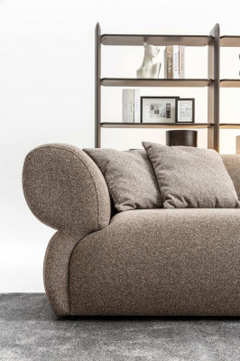 Großes 5-Sitzer Stoffsofa mit Premium-Textilbezug im modernen Stil