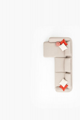 Ecksofa L-Form Wohnzimmer Polstersofa Luxus Möbel Couch 330x170 Sofas