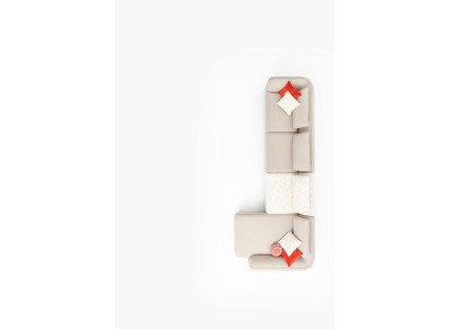 Ecksofa L-form Modern Wohnzimmer Polstersofa Luxus Möbel 420x170cm