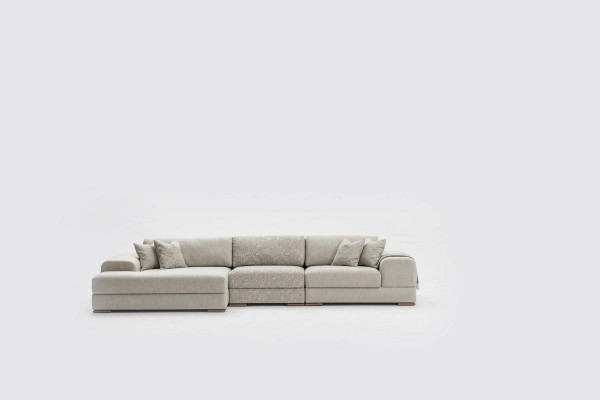 Ecksofa L Form Wohnlandschaft Luxus Grau Sofa Couch Modern Möbel
