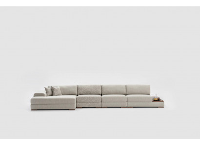 L-Form Ecksofa Wohnlandschaft Luxus Grau Eckgarnitur Design Möbel 455x150