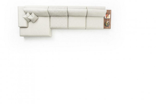 L-Form Ecksofa Wohnlandschaft Luxus Grau Eckgarnitur Design Möbel 455x150