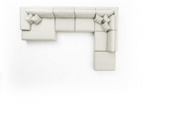 Ecksofa Wohnlandschaft Stoff Big Sofa Couch U Form Polstersofa 150x425x290