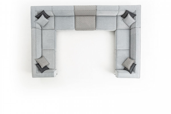 Ecksofa U Form Wohnzimmer Modern Design Big Grau Sofa Couch Neu