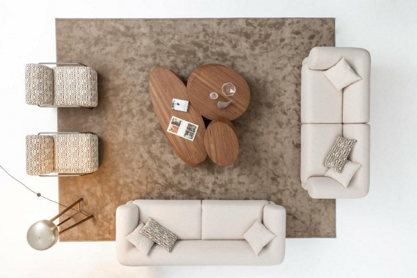 Sofagarnitur 6tlg. Wohnlandschaft Sitzer Hocker Wohnzimmer Set Modern Design