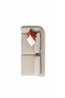 Sofa U- Form Luxus Wohnzimmer Ecksofa Beige Polstersofa Design Modern Stil