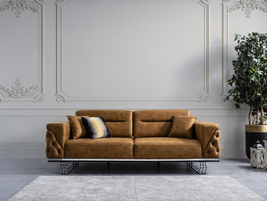 Chesterfield Sofagarnitur Sofa 431 Sitzer Kunstleder Sofas Schwarz