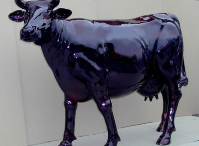 Abstrakte Figur Statue Gartenfiguren Dekoration Statuen Skulpturen Kuh Rind Neu