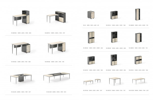 Schreibtisch  Aktenschrank Büro Einrichtung Möbel Schreibtische Tische 2tlg.Set