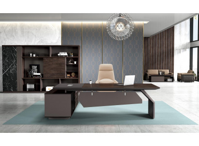 Chef Schreibtisch 260 x 220 cm Einrichtung Tisch Kanzlei Praxis Tische Sofort