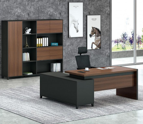 Eckschreibtisch Büro Chef Zimmer Möbel Design Schreibtische Praxis