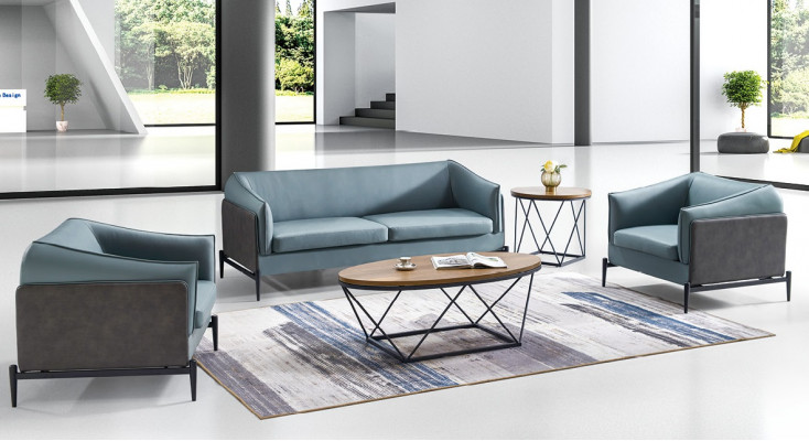 Luxuriöses 3+1+1 Sofa-Set im modernen Designerstil mit Textilbezug