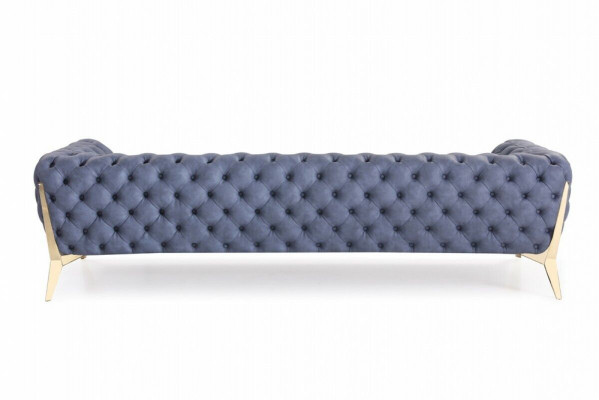 Luxus Hochwertige Sofa Couch Polster Sitz 3+2+1 Garnitur Chesterfield Garnituren