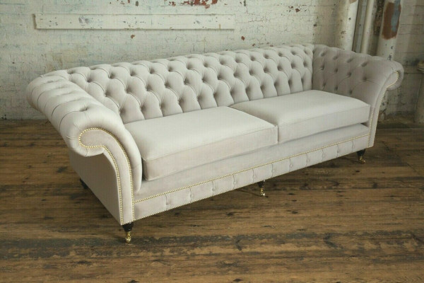 Sofa 4 Sitzer xxl Couch Sitz Polster Sofas Couchen Chesterfield Design 