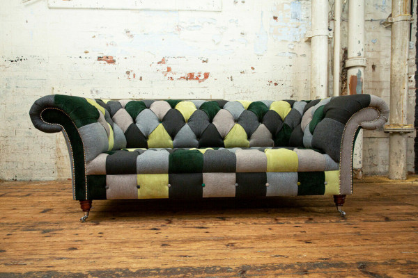 Dreisitzer Couch Polster Design Sofa 3er Sitz Sofas Dreisitzer Chesterfield Neu