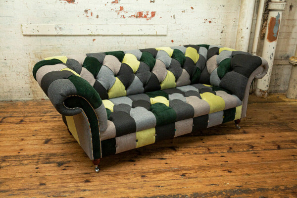 Dreisitzer Couch Polster Design Sofa 3er Sitz Sofas Dreisitzer Chesterfield Neu